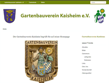 Tablet Screenshot of gartenbauverein-kaisheim.de